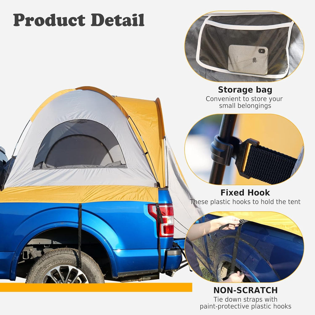 Waterproof 5.5-5.8 ft Truck Bed Tent for 2 Person S1345