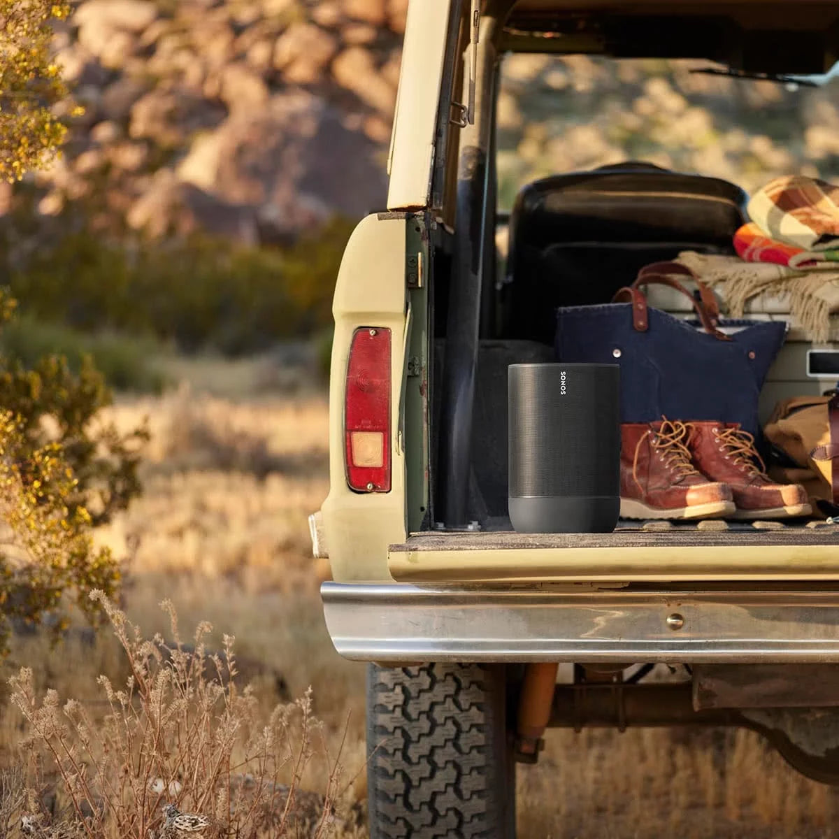 Portable Battery-Powered Bluetooth Wi-Fi Speaker Z18394