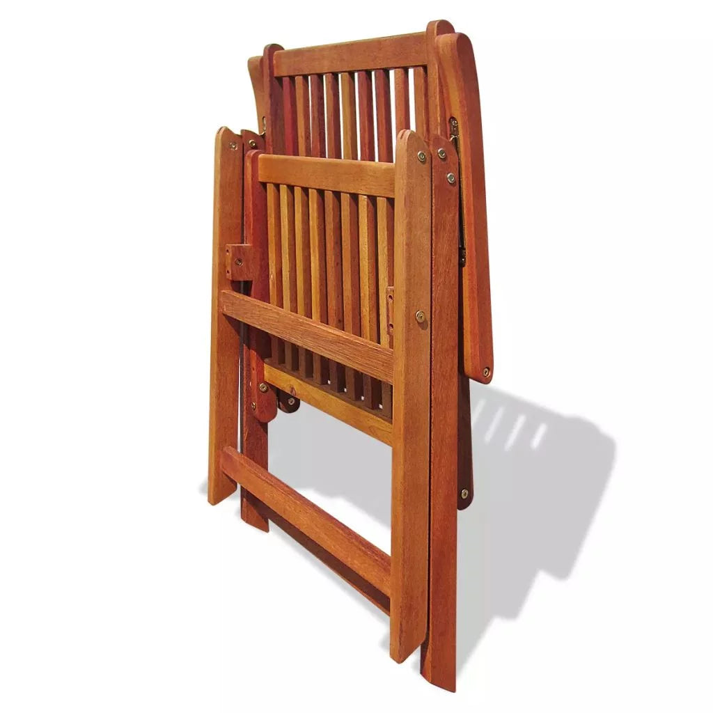 Folding Garden Chairs 2 pcs Solid Acacia Wood Brown W716963