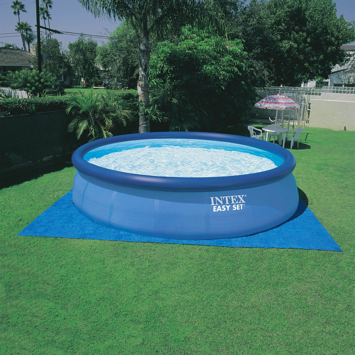 15ft x 42in Inflatable Above Ground Swimming Pool with Pump B121