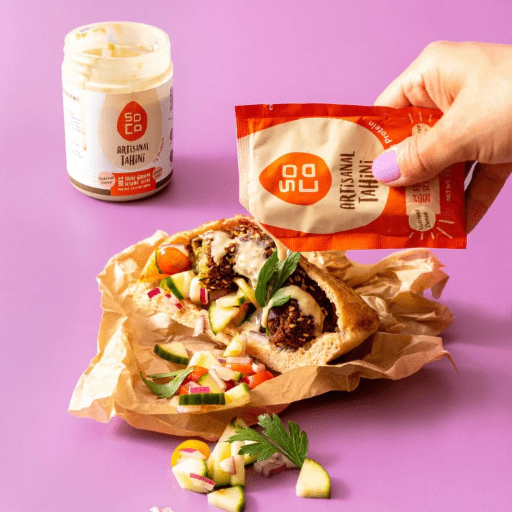Artisanal Tahini Jars and Squeeze Packs Gluten-Free Sugar-Free B11615