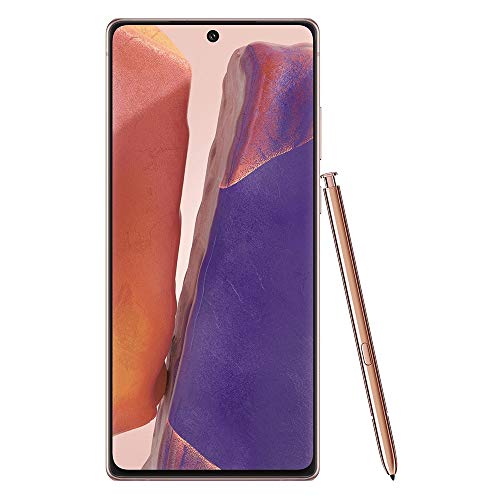 Galaxy Note 20 5G 128GB 8GB 6.7" AMOLED+ Snapdragon 865 Global 5G VoLTE Fully Unlocked Mystic Bronze Renewed O648601