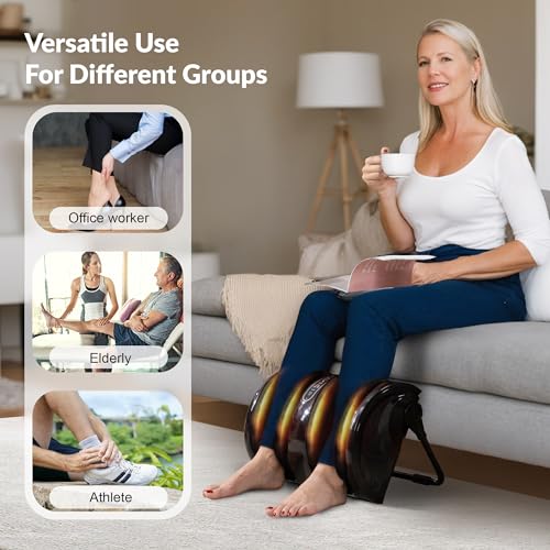 Foot Massager with Heat, Shiatsu Feet and Calf Massager Machine D874953