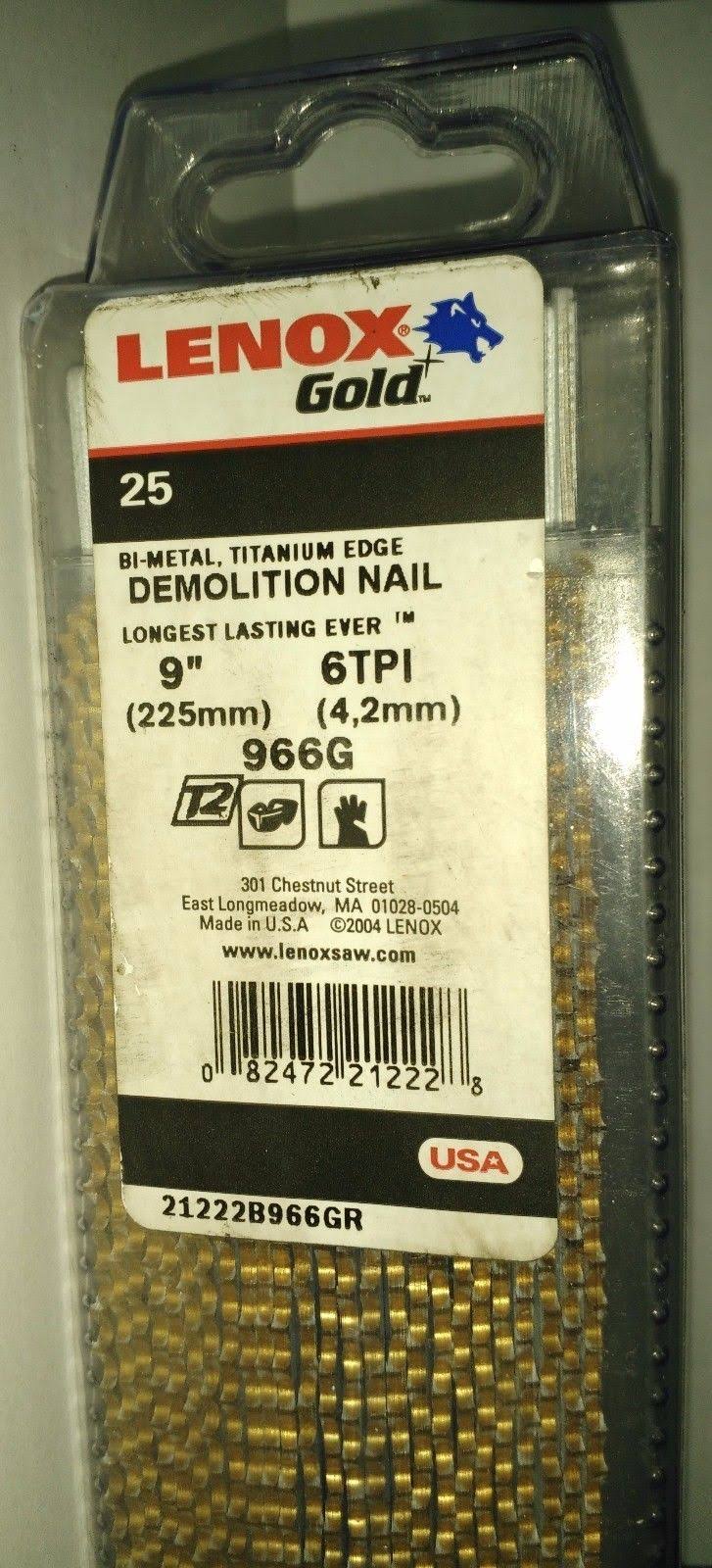 9x22 6 TPI Demolition Reciprocating Saw Blade 25 Pack Y686