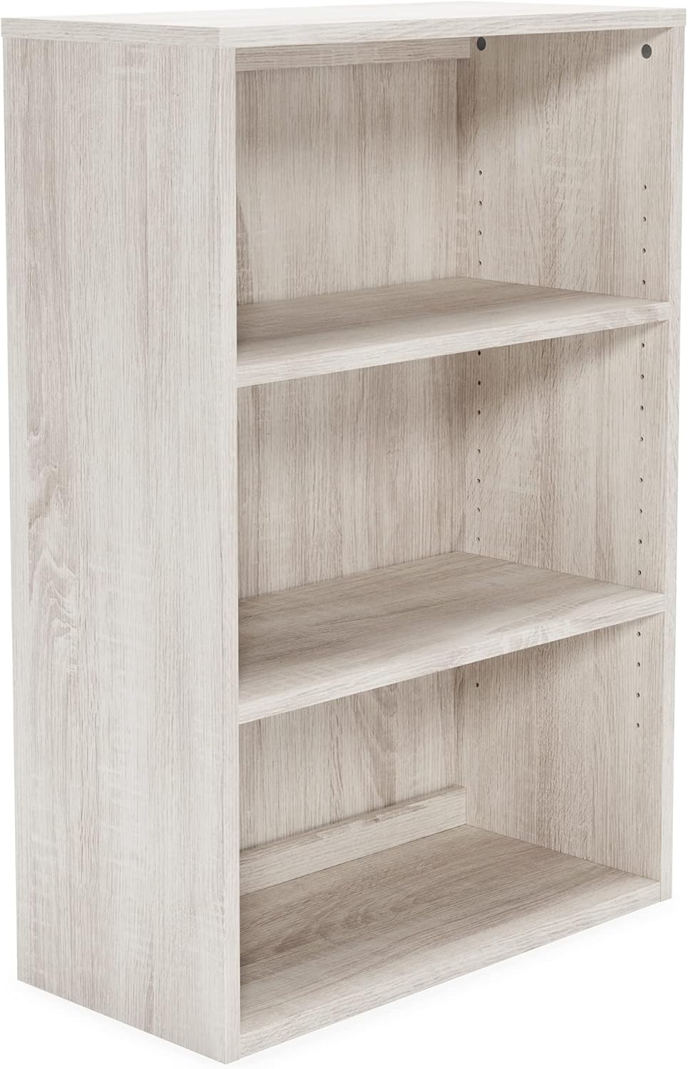 2 Shelves Bookcase Whitewash O6989
