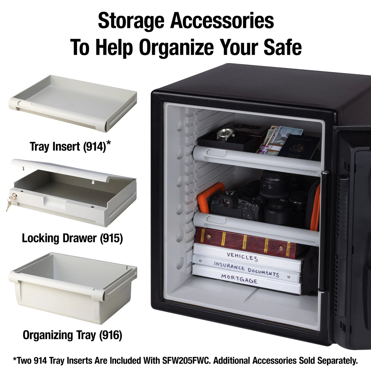 Water and Fire-Resistant Safe with Digital Keypad Lock, 2.0 cu. ft. V8483