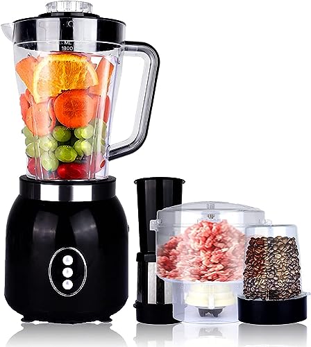 600W 1.8L 4 in 1 Food Processor Blender Combo with 3 Cups 61oz A62029