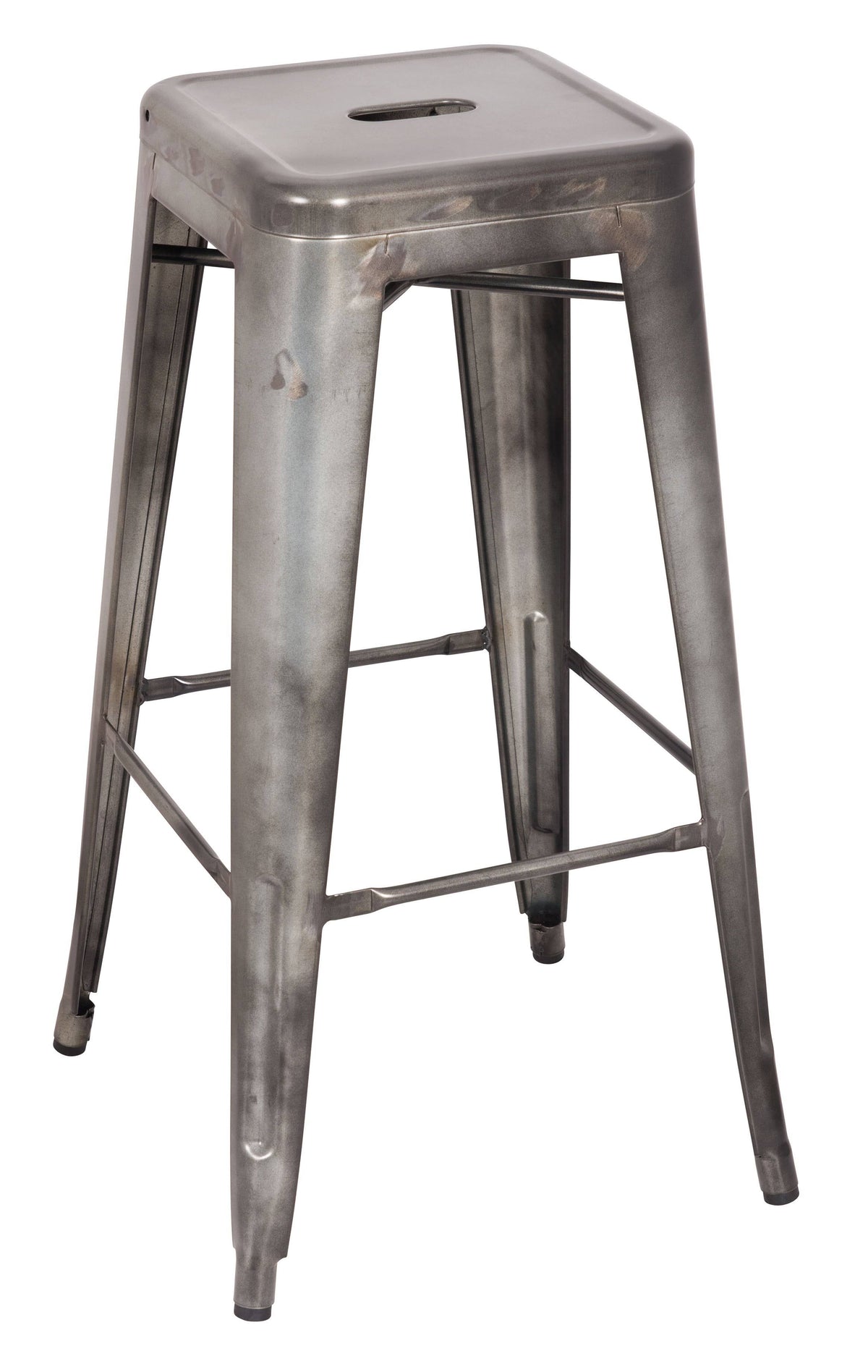 Antique Silver Bar Stool Set of 2 T7749