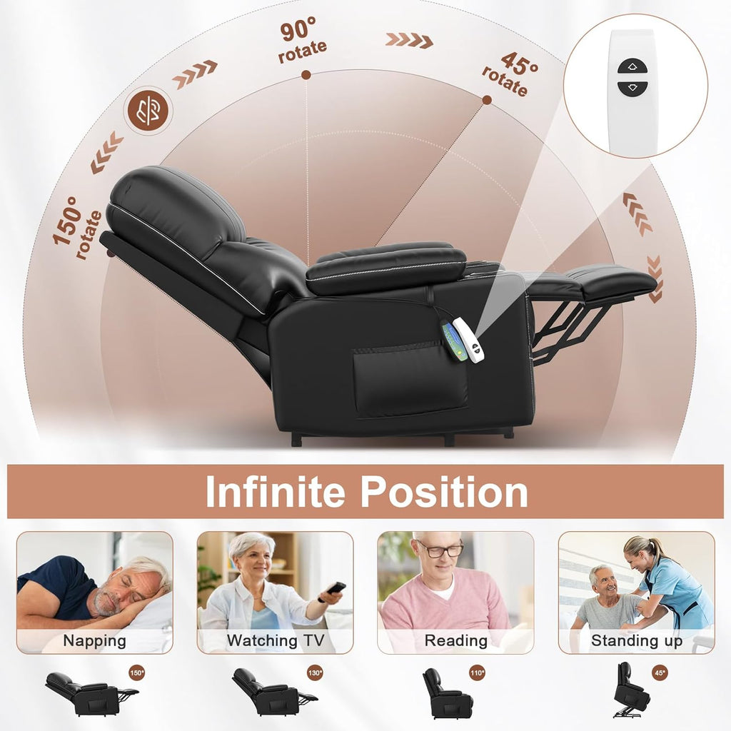 Oversized Power Lift Recliner Chair with Heat and Massage Z585150