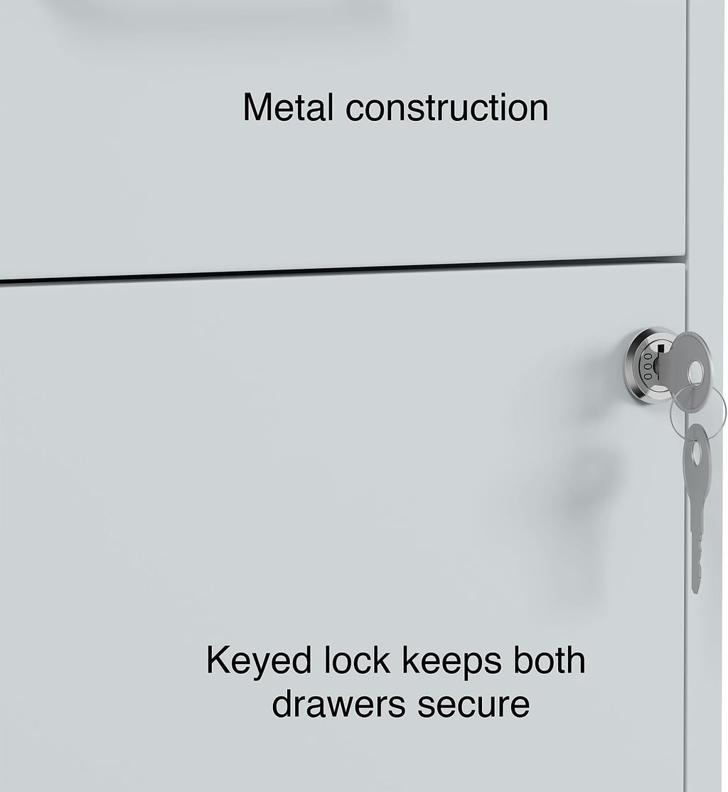 2-Drawer Locking Letter Gray Vertical File Cabinet N691820