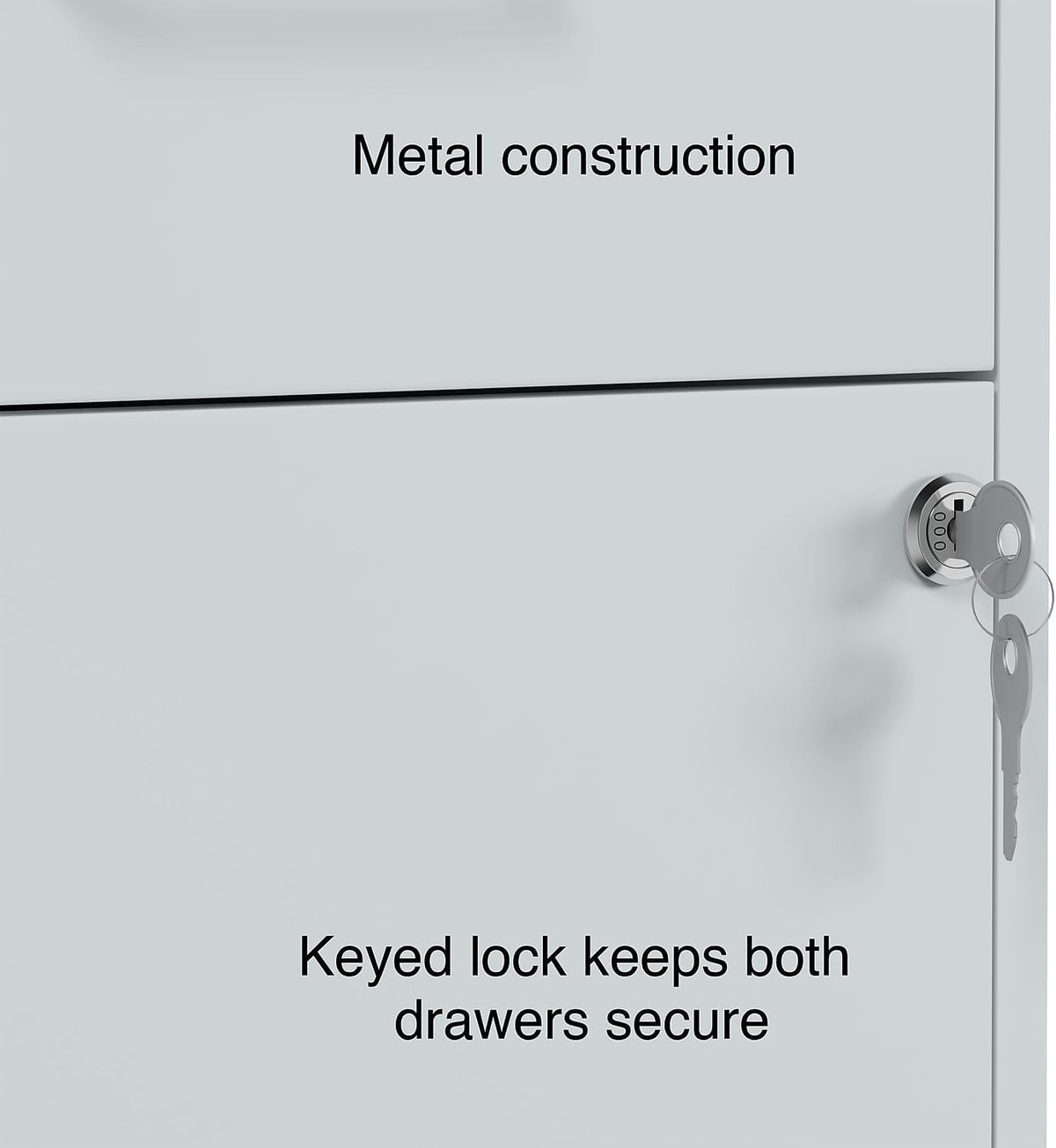 2-Drawer Locking Letter Gray Vertical File Cabinet N691820