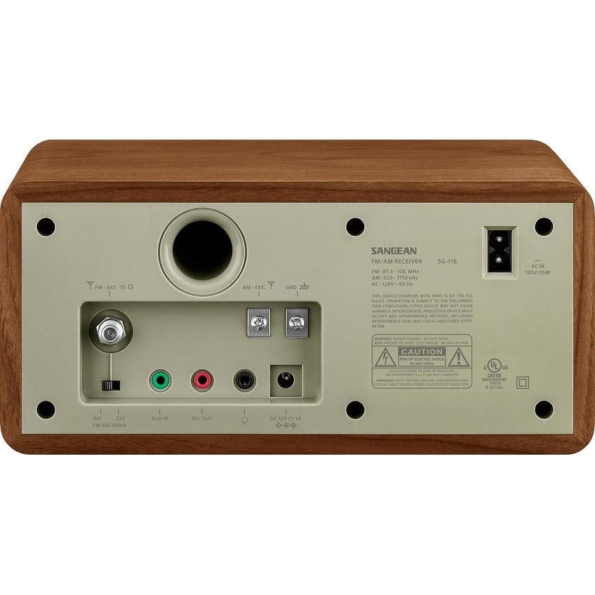 Wood Cabinet AM/FM Analog Radio V865002