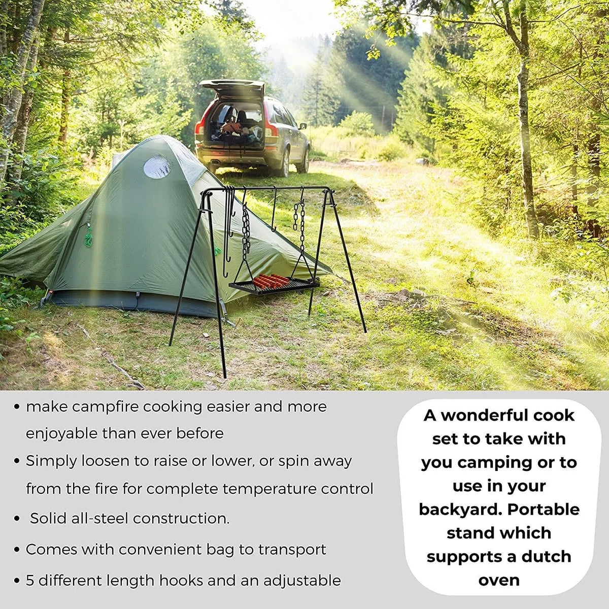 Campfire Cooking Stand for Dutch Oven Z32900
