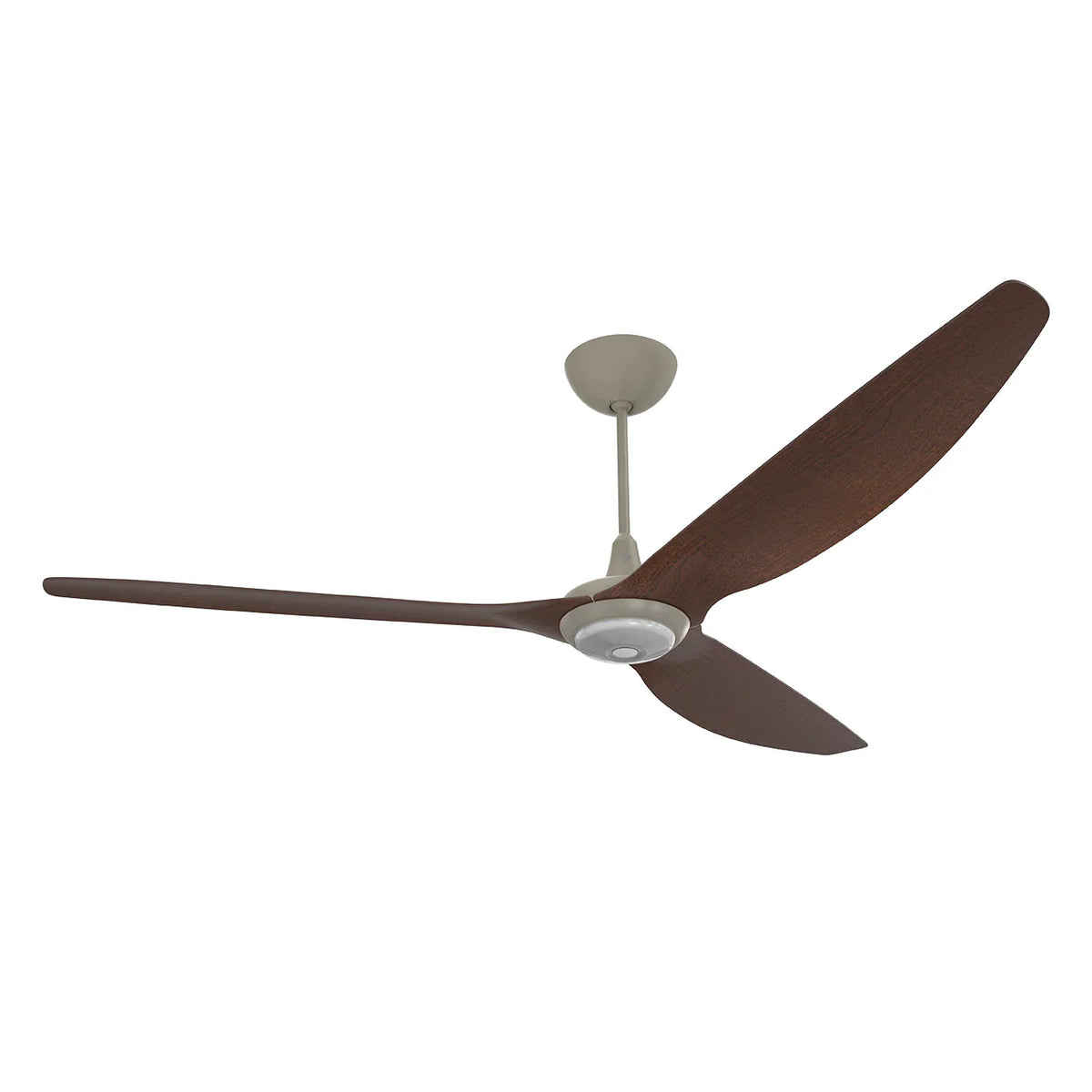 84 Ceiling Fan with Cocoa Aluminum Blades and Satin Nickel Finish Q660