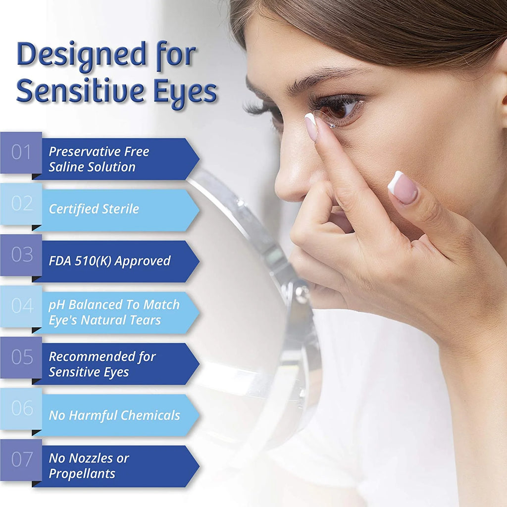 Preservative Free Sterile Saline Solution for Soft Contact Lenses (4x 4Fl. Oz) N8317