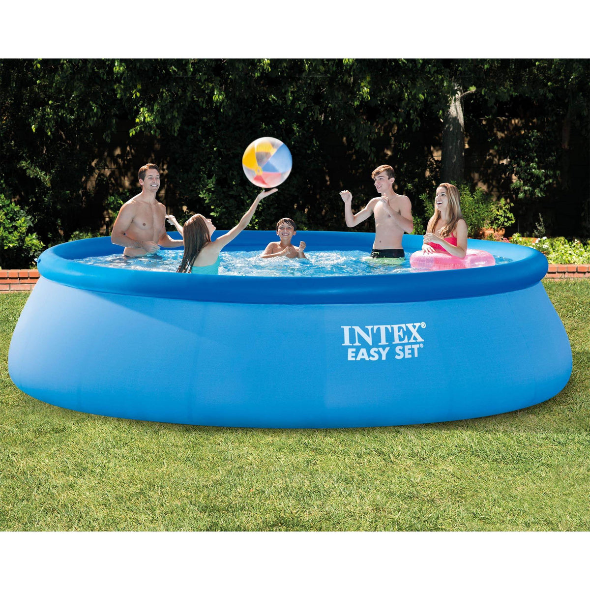 15ft x 42in Inflatable Above Ground Swimming Pool with Pump B121