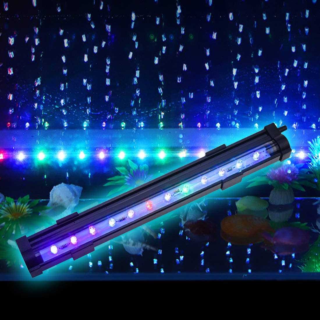 2 Watt Aquarium Air Stone with Color Changing LED Light Pump P7642