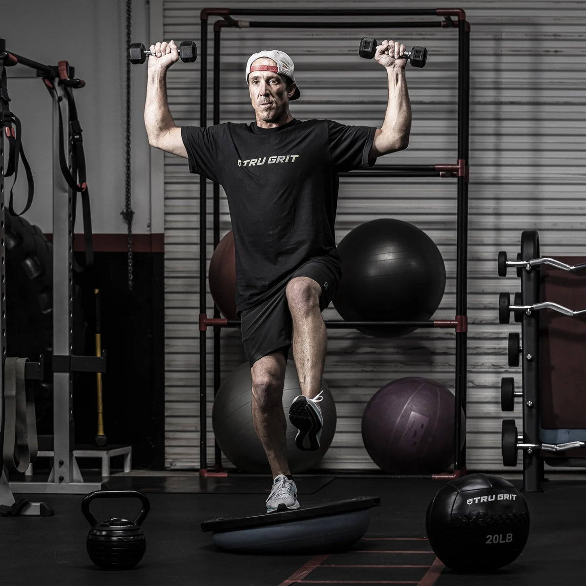 25 lb Black Hex Rubber Dumbbell W713