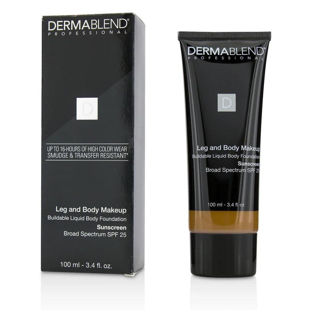 Leg and Body Make Up Liquid Body Foundation Sunscreen Broad Spectrum SPF 25 - #Deep Natural 100ml/3.4oz W369913