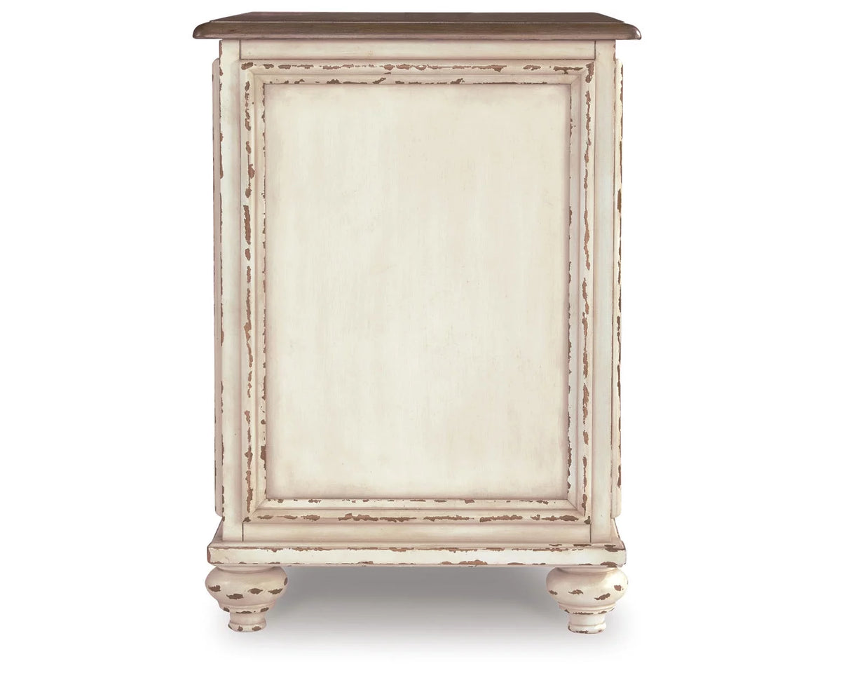 Chairside End Table White/Brown N125