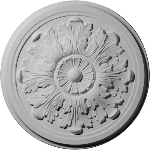 12 3/4 inch x 7/8 inch Ceiling Medallion, Hand-Painted Crackle W78598