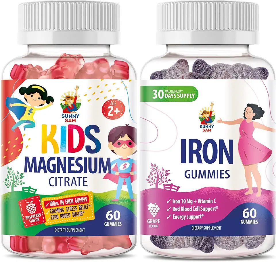 Iron Gummies for Adults & Magnesium Gummies for Kids B8873