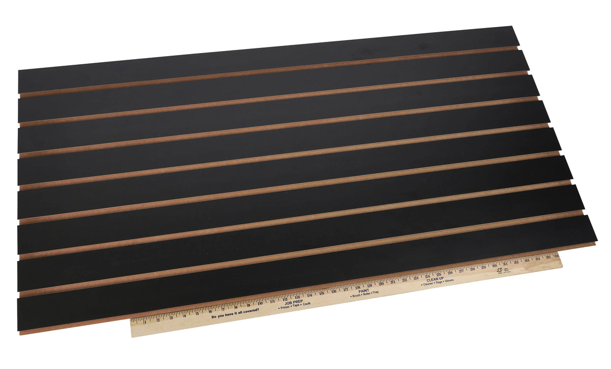 Black Slatwall Panels Pack of 2 B24310