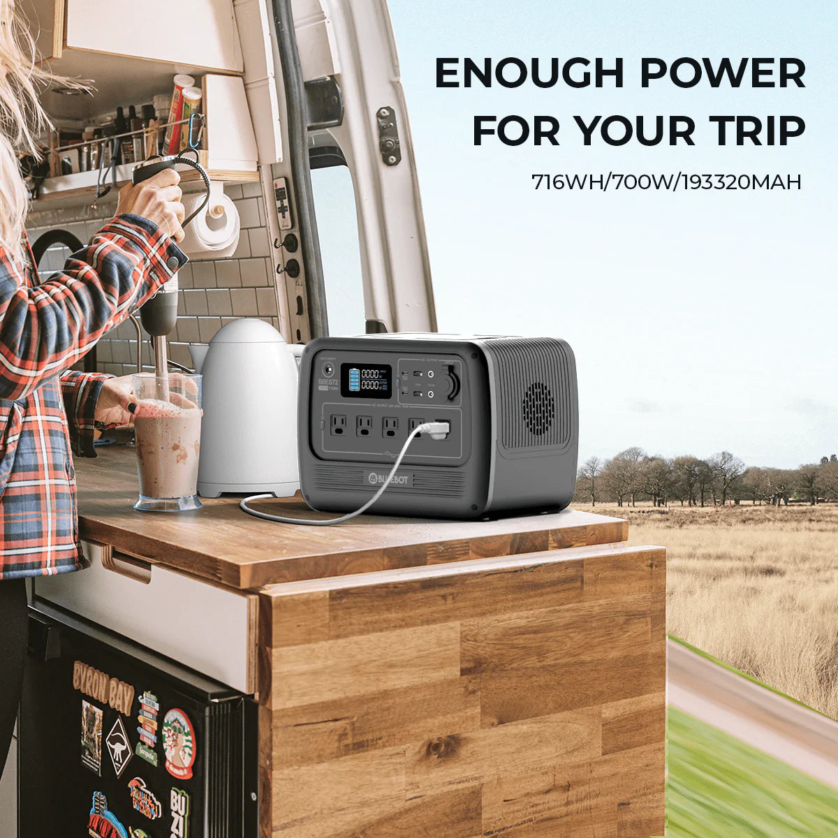 700W 716Wh LiFePO4 Portable Power Station Y206768