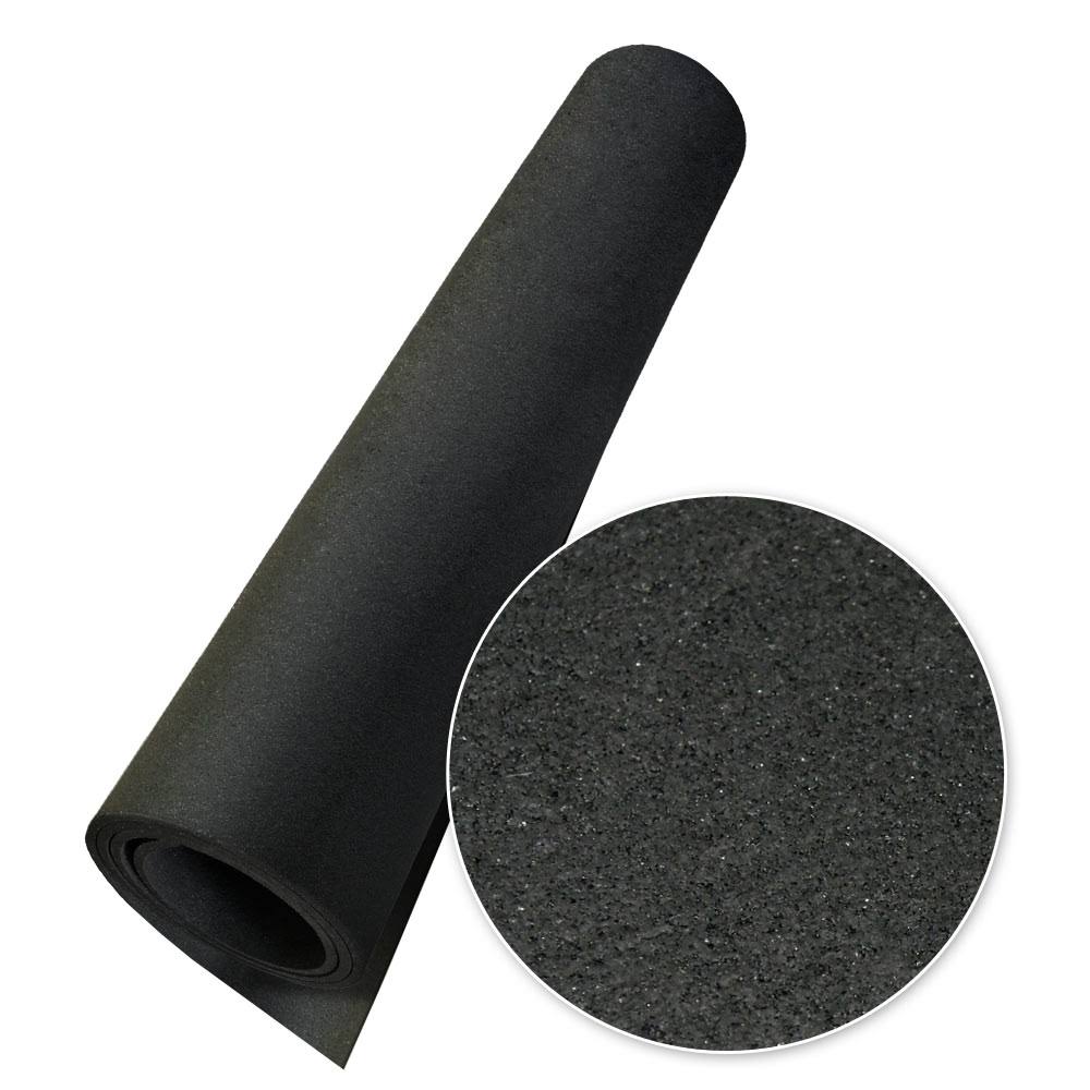 Black 3/8-Inch x 4 x 7-Feet Rubber Flooring I778616