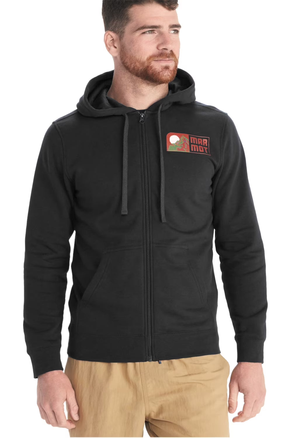 Mens Full Zip Hoodie Large Black X3061