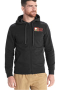 Mens Full Zip Hoodie Large Black X3061