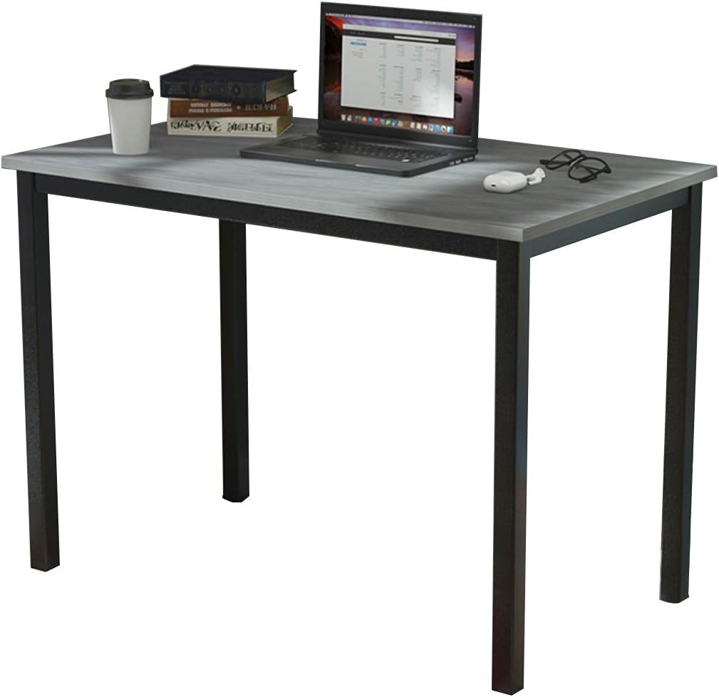 Black Brown 47 inches Computer Desk T662839