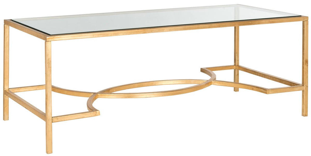 Silver/Black Glass Coffee Table D190