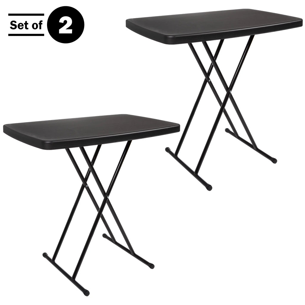 Set of 2 Black Folding Tables T70201