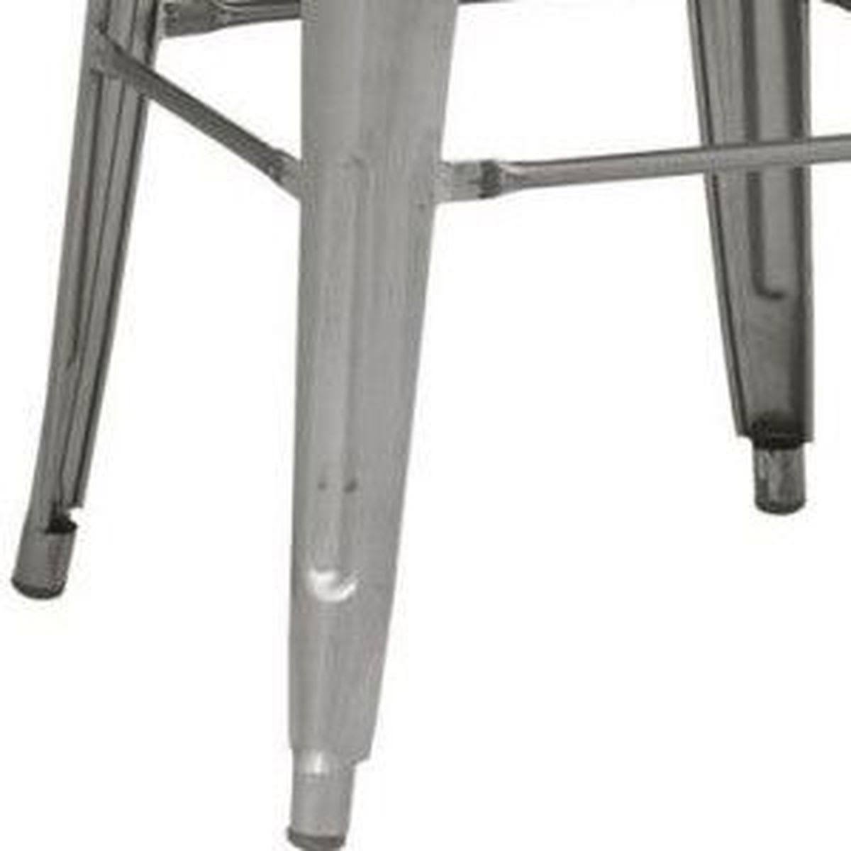 Antique Silver Bar Stool Set of 2 T7749