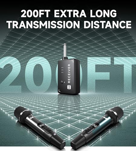 Metal Dynamic Wireless Microphone with Rechargeable Receiver H1620