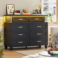 Black 8 Drawer Dresser A2281