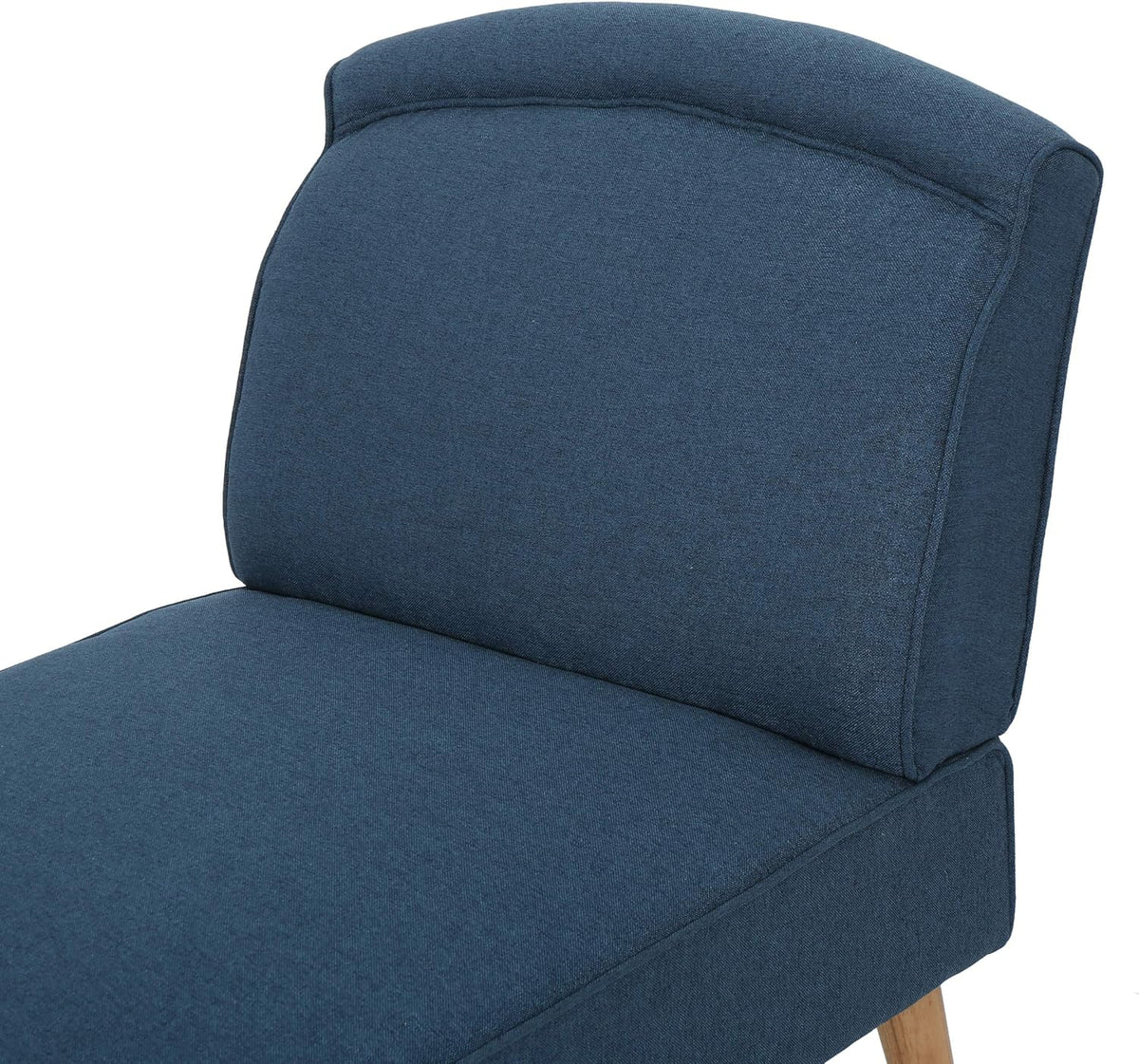 Navy Blue Fabric Chaise Lounge Y145