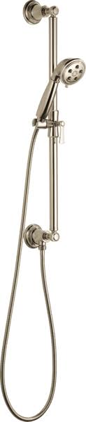 Polished Nickel Handshower with Slide Bar G6358