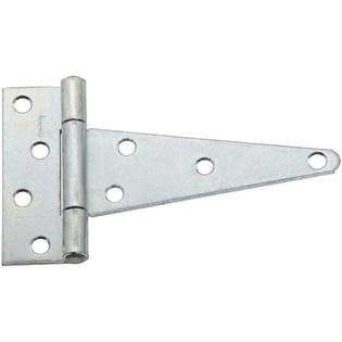 6 in. Zinc-Plated Steel Heavy-Duty Tee Hinge (2-Pack) E384608