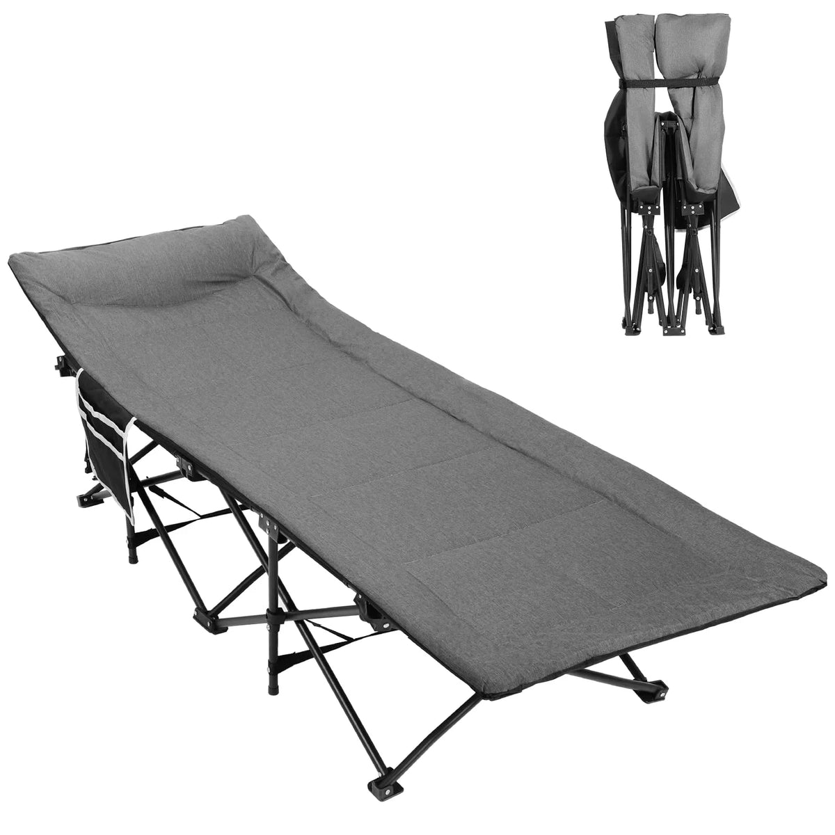 Folding Camping Cot with Pillow C665599