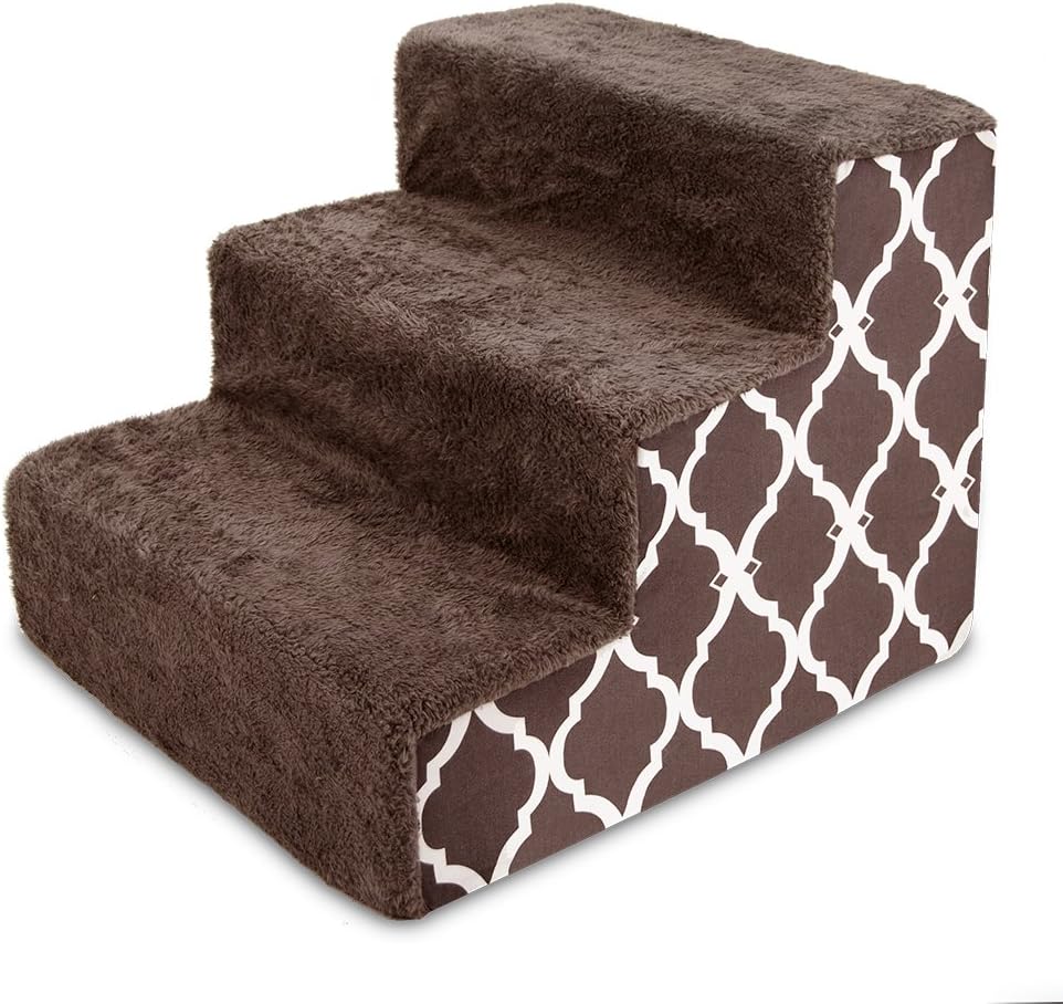 CertiPUR-US Certified Foam 3-Step Pet Steps and Stairs U3806