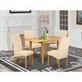 Solid Wood Drop Leaf Dining Set 5 Pieces K3582