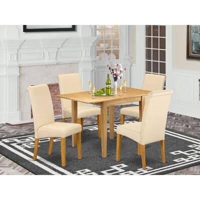 Solid Wood Drop Leaf Dining Set 5 Pieces K3582
