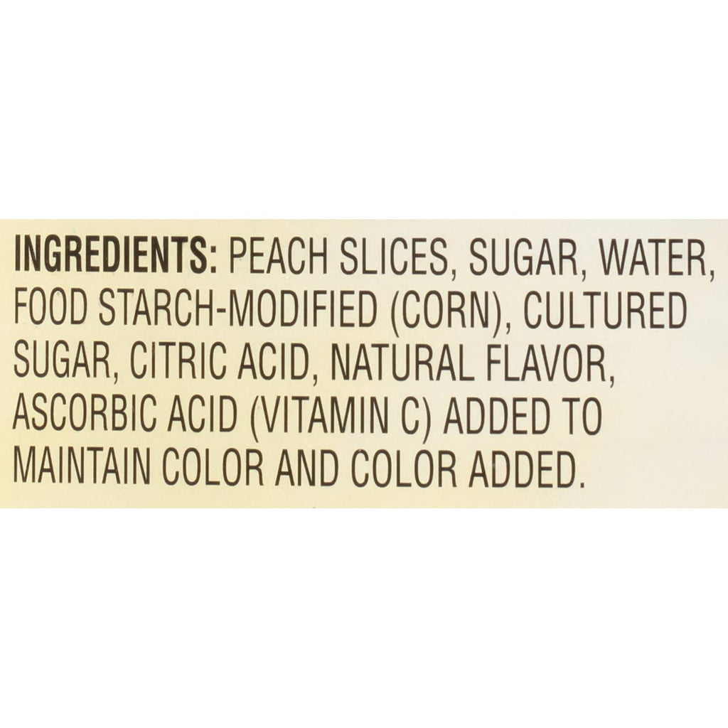 #10 Can Non-GMO Peach Pie Filling - 3/Case P189058