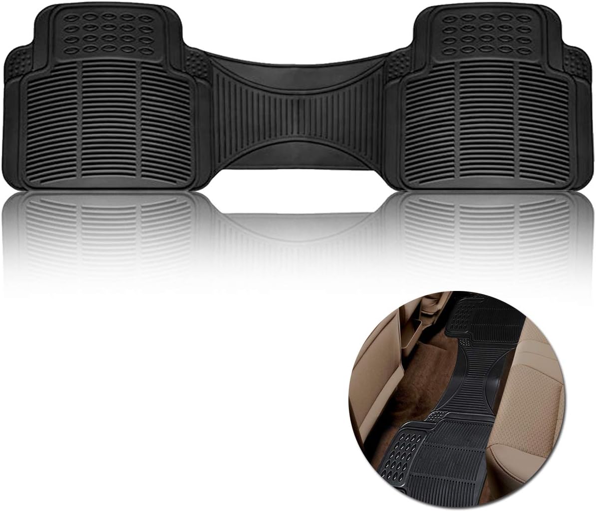 Black Rubber Car Floor Mat A53361