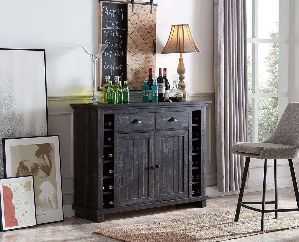 Mahogany Bar Cabinet with Stem Glass Placement B53572