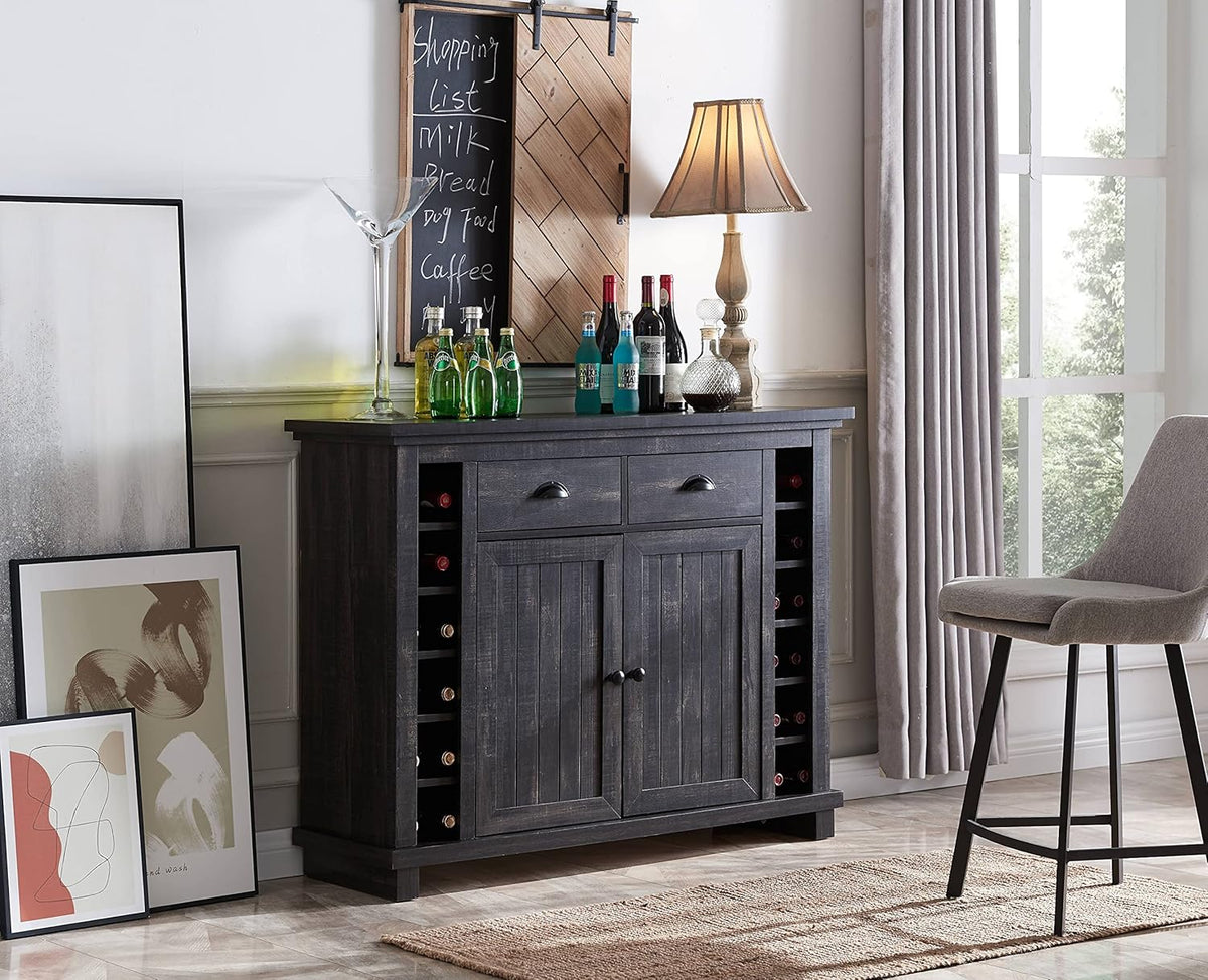 Mahogany Bar Cabinet with Stem Glass Placement B53572