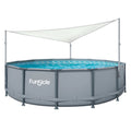 White Triangular Pool Canopy T180