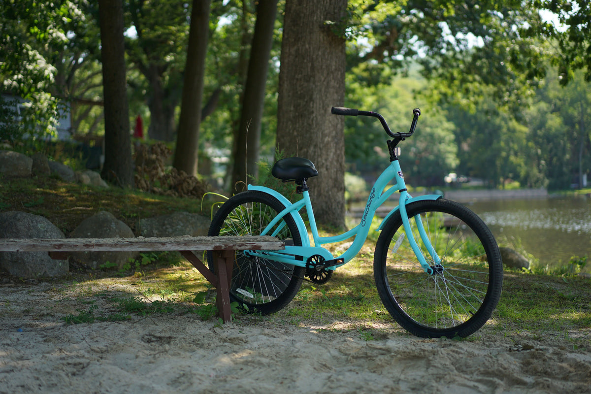 26 inch Blue Beach Cruiser Bicycle O335951
